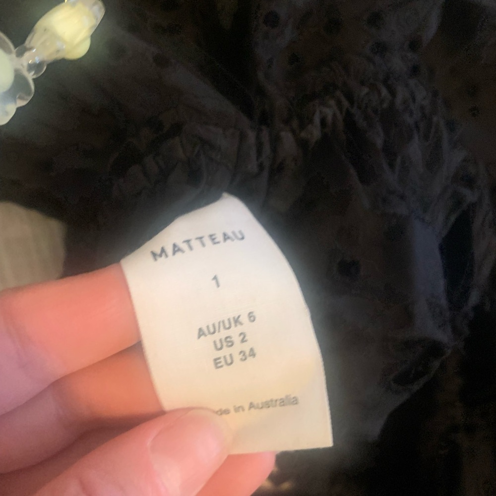 Matteau BLACK eyelet broderie set - Picture 13 of 13